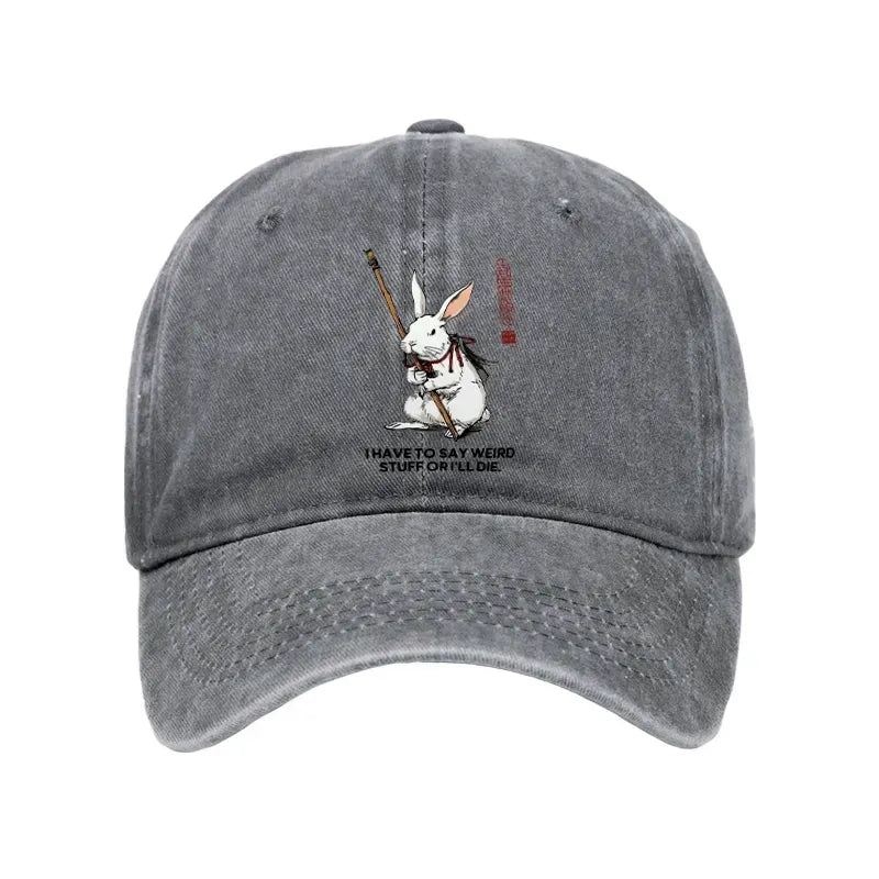japanese washed rabbit cap for daily wear