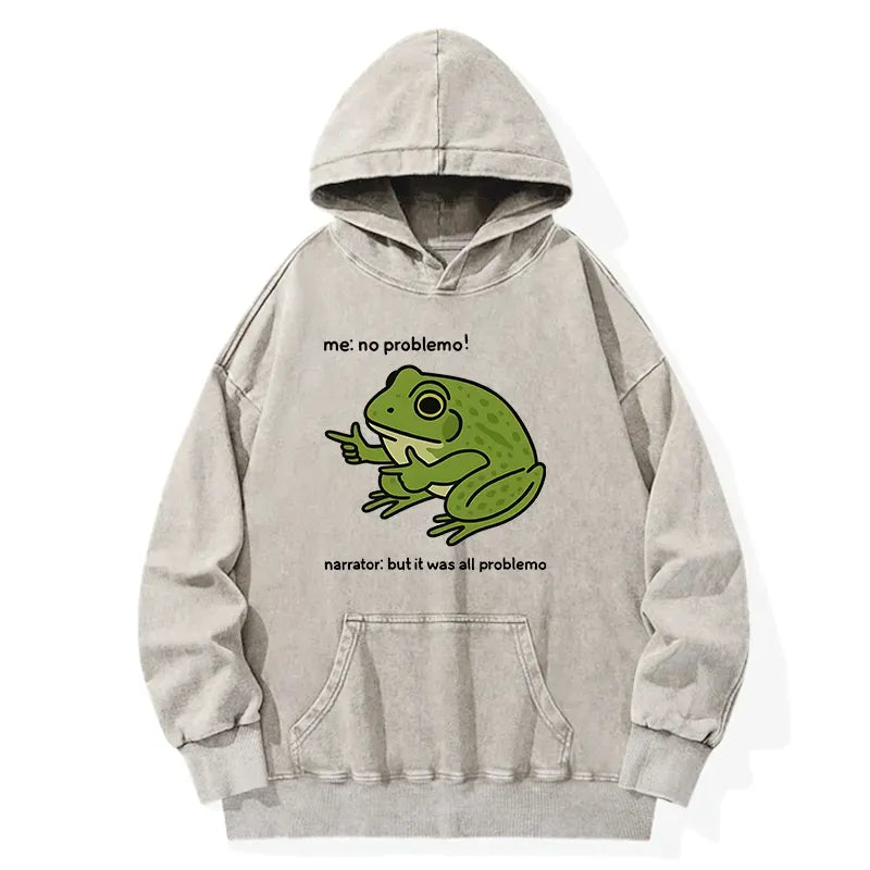 Washed Japanese Hoodie for Daily Wear