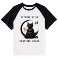 Funny Calm Cat Tee for Streetwear