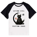 Funny Calm Cat Tee for Streetwear