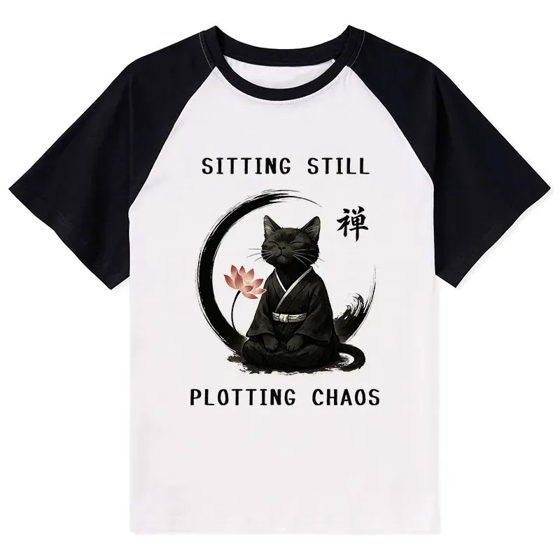 Funny Calm Cat Tee for Streetwear