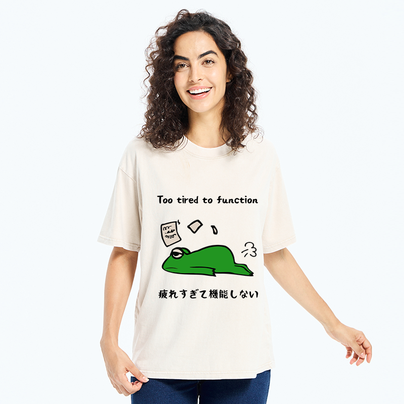 funny too tired to work t-shirt