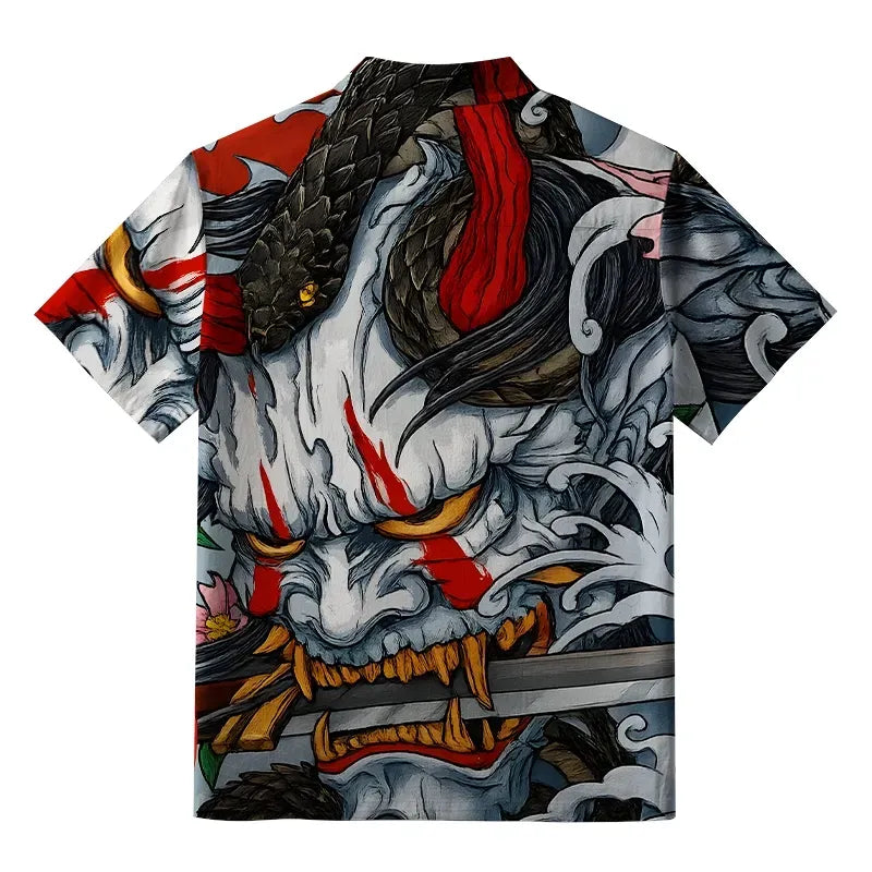 Kyoto Lion Japanese Shirt for Daily Wear