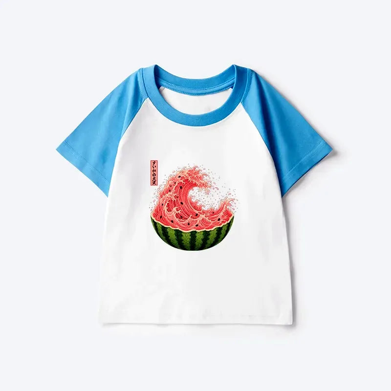 kids ukiyo raglan t-shirt summer