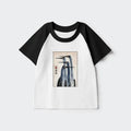 Japanese Retro Kids Raglan T-Shirt