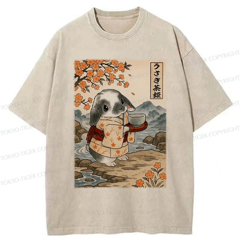 Japanese Ukiyoe Rabbit T-Shirt