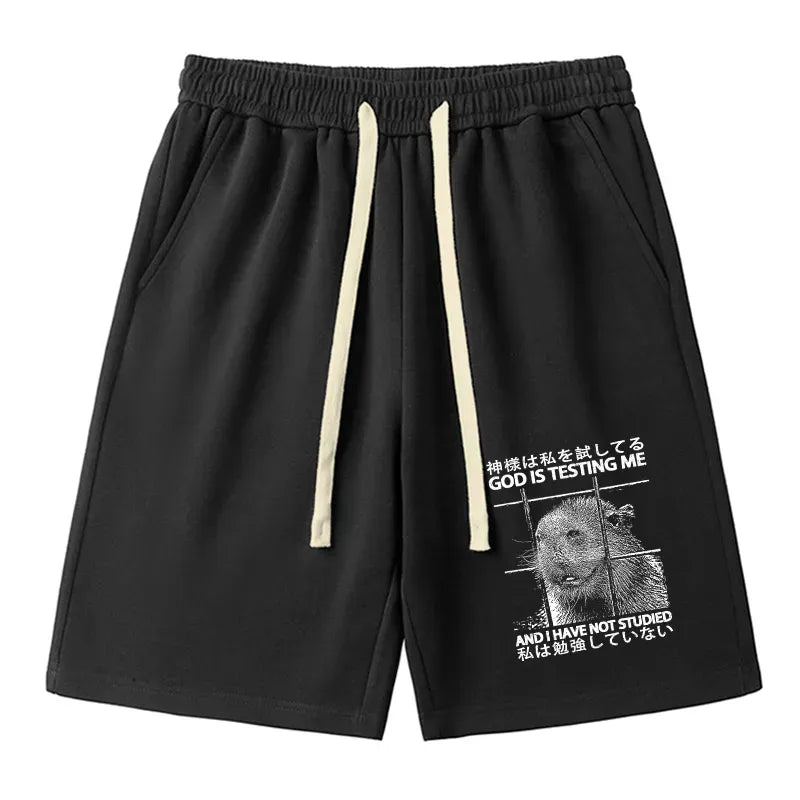 Kyoto-Lion God Is Testing Me Unisex Shorts