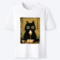 Japanese Black Cat Ice Cream Tee