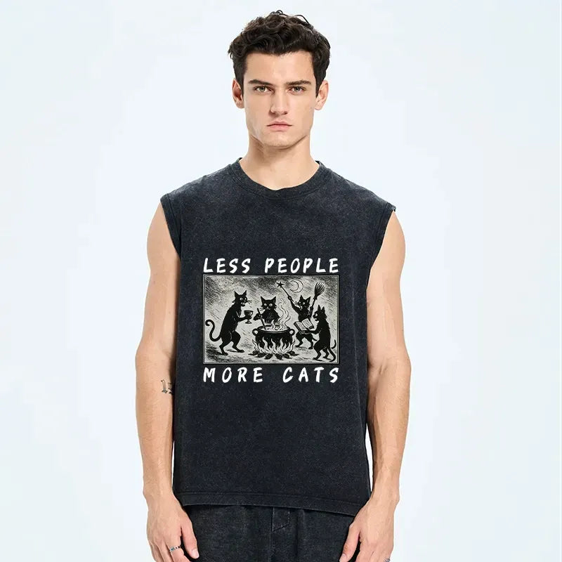 Japanese Cat Tank Top for Summer