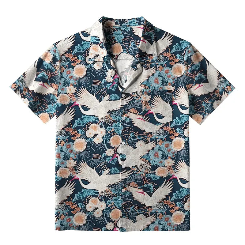 Unisex Cotton Hawaiian Shirt for Vacation