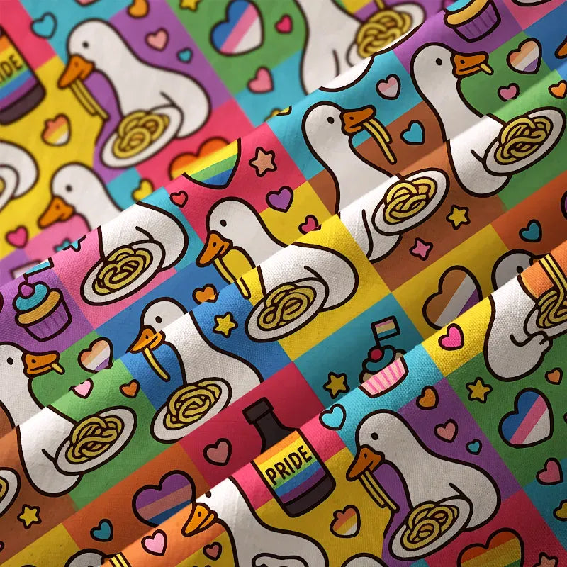 Kyoto-Lion Pride japanese Goose Eat Spaghetti Aloha Hawaiian Shirt