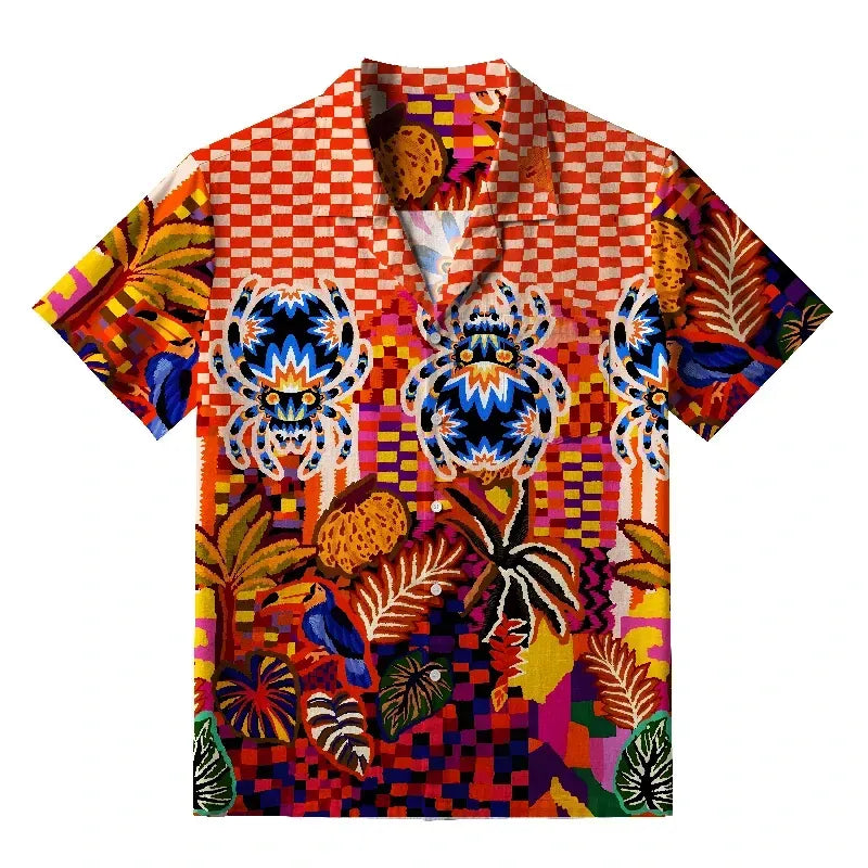 Kyoto-Lion Spiders In The Rainforest Hawaiian Shirt