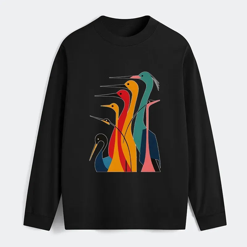 quality kyoto crane shirt for gift