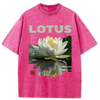 Japanese Zen Lotus Washed T-Shirt