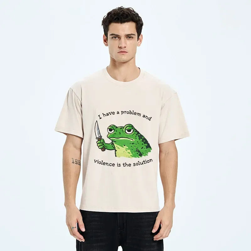 Funny Frog Meme T-Shirt for Daily Wear