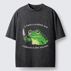 Funny Frog Meme T-Shirt for Daily Wear