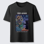 Unisex classic cat t-shirt with sunflower art