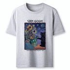 Unisex classic cat t-shirt with sunflower art