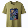 Unisex classic cat t-shirt with sunflower art