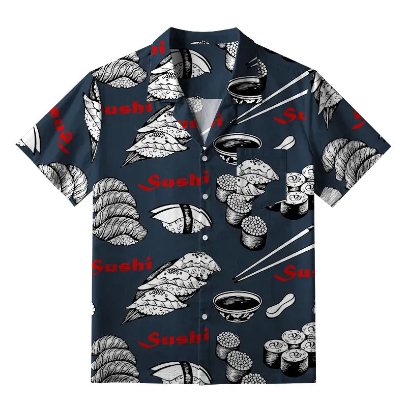 Unisex Japanese Shirt for Beach Vacation