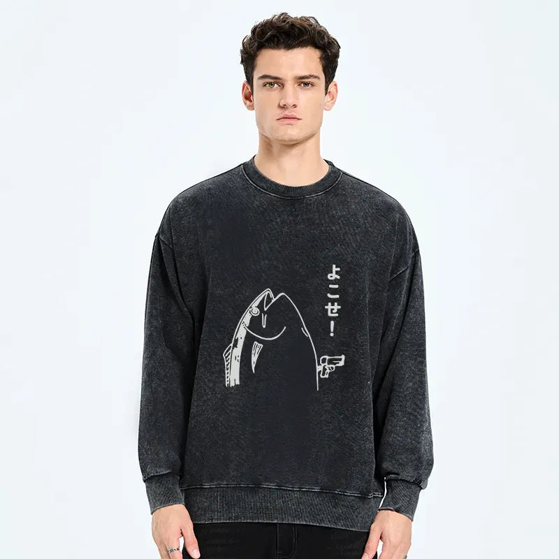 Kyoto lion fish ukiyo-e sweatshirt on sale