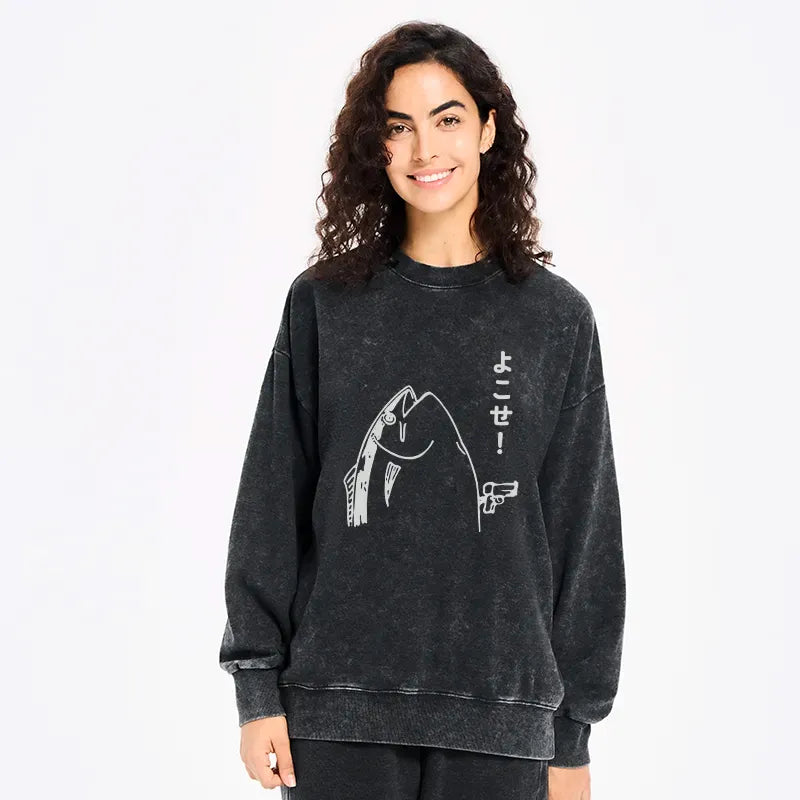 Unisex Japanese streetwear sweatshirt free shipping