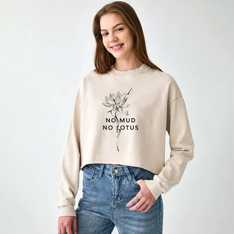 Trendy Japanese Crop Sweatshirt for Summer Vacation