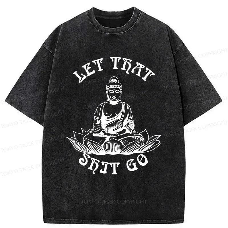Kyoto-Lion Interesting Buddhai Washed T-Shirt
