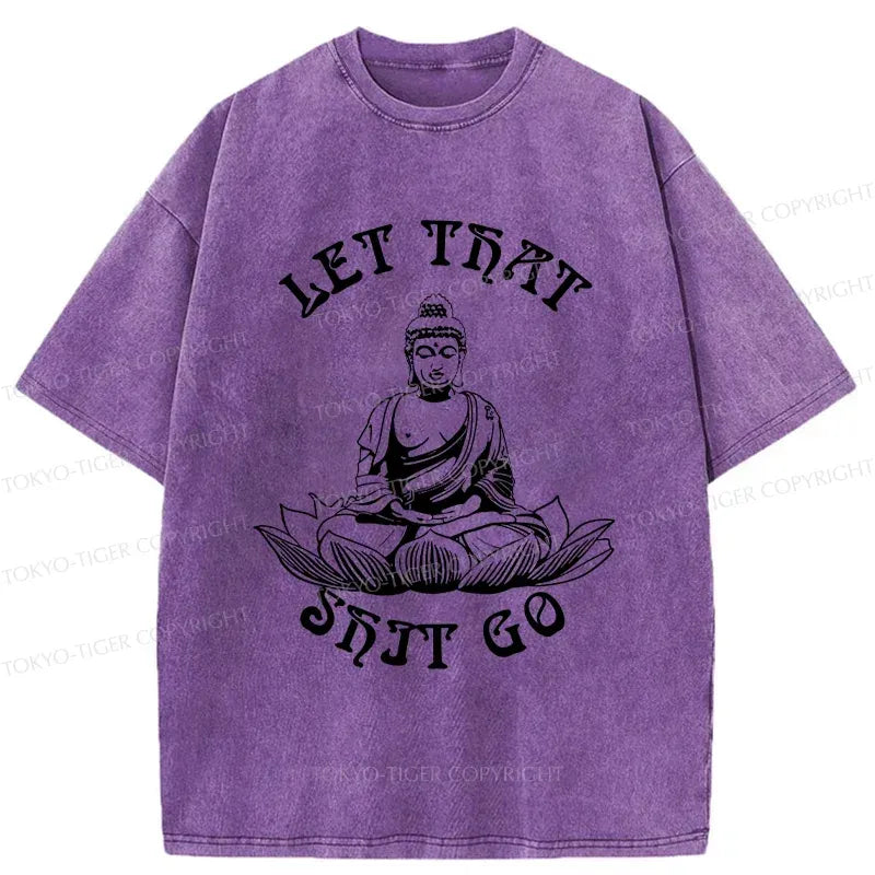 Kyoto-Lion Interesting Buddhai Washed T-Shirt