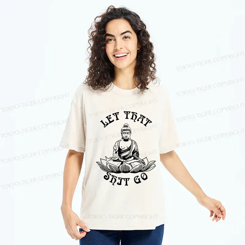 Japanese Vintage Washed T-Shirt for Daily Wear