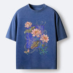 Trendy Japanese lotus t-shirt