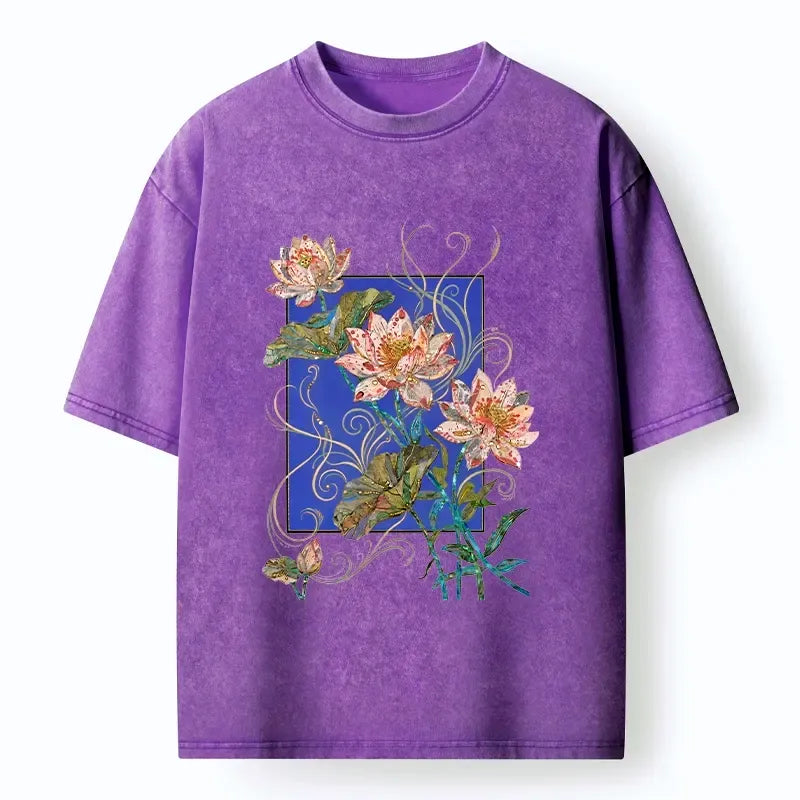 Japanese floral washed t-shirt