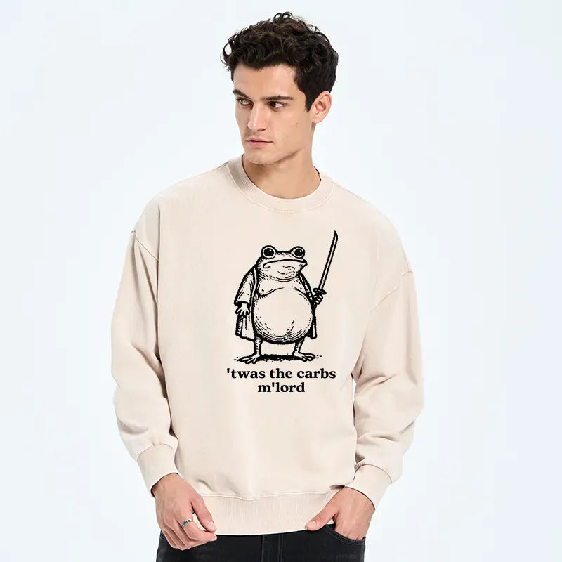 Vintage Samurai Frog Pullover for Casual Wear