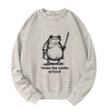Japanese Washed Frog Sweatshirt for Daily Wear