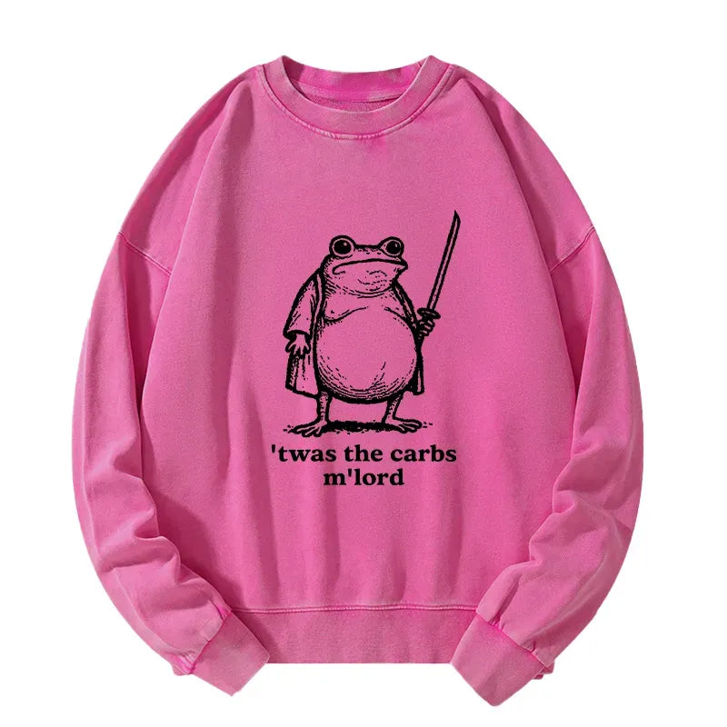 Vintage Samurai Frog Pullover for Casual Wear