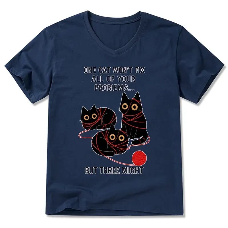 Funny Three Cats T-Shirt Gift Idea