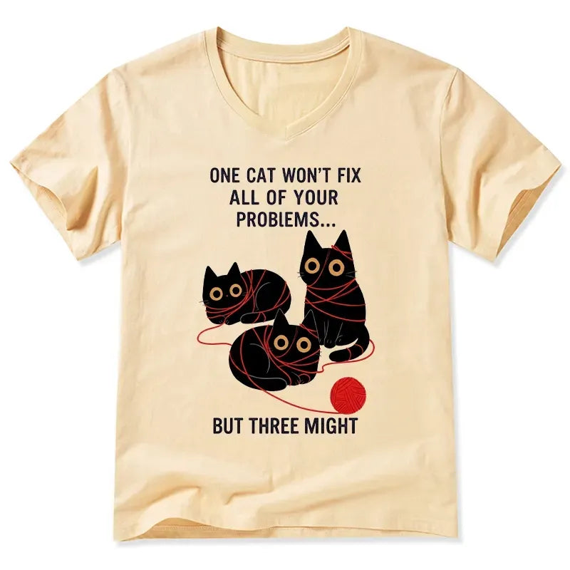 Funny Three Cats T-Shirt Gift Idea