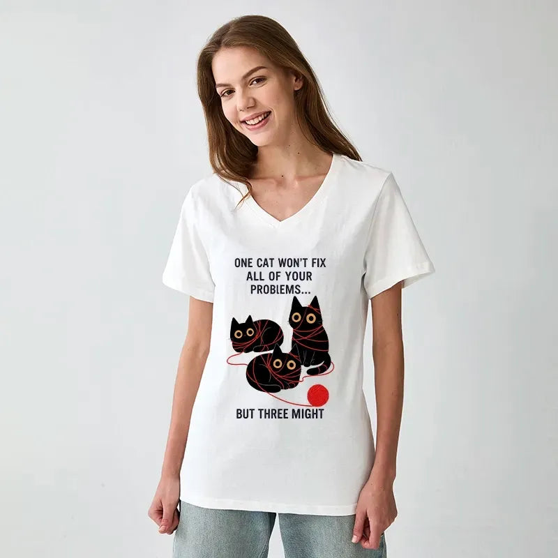 Funny Three Cats T-Shirt Gift Idea