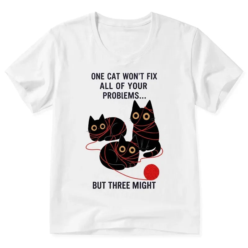 Funny Three Cats T-Shirt Gift Idea