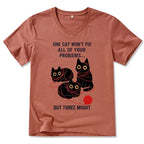 Japanese Vintage Three Cats T-Shirt