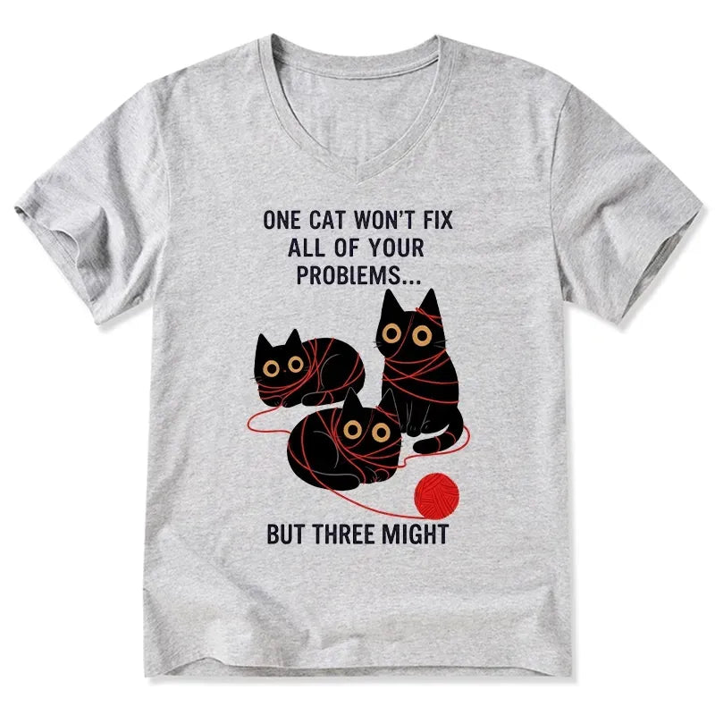 Funny Three Cats T-Shirt Gift Idea