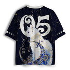 Kyoto-Lion Moon Star Cat Mesh Jersey