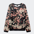 Kyoto-Lion Blooming Sakura Christmas Ugly Sweatshirt