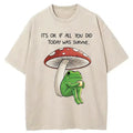 Kyoto-Lion Frog That Is Indifferent To Everything Washed T-Shirt