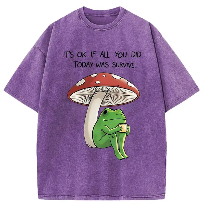 japanese vintage frog tee for street style