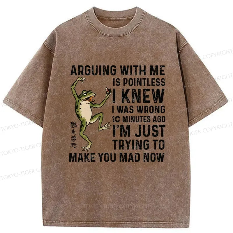 Funny Japanese Washed T-Shirt for Gift Idea