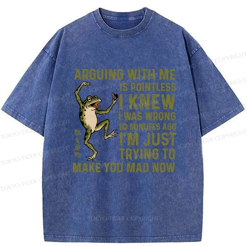 Funny Japanese Washed T-Shirt for Gift Idea