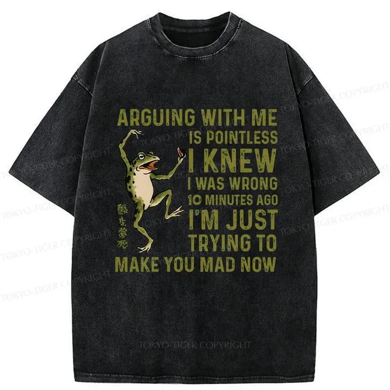Funny Japanese Washed T-Shirt for Gift Idea
