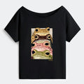 Whimsical Frog Art T-Shirt for Women