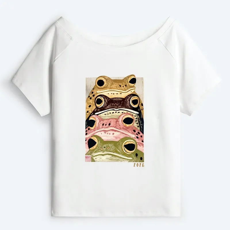 Kyoto-Lion Frog T-Shirt Trending Gift for Her